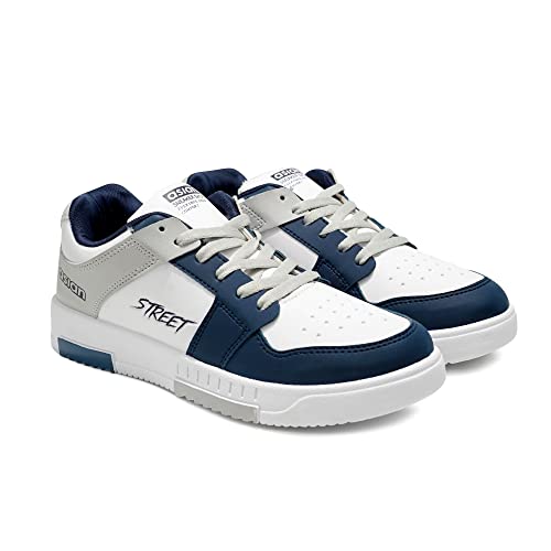 ASIAN TARZAN-04 Men’s Casual White Sneaker Shoes with Synthetic Upper | Lightweight Lace-Up Shoes for Men’s & Boy’s