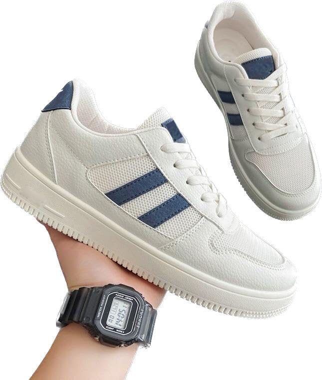 YSCROWD Men’s Sneakers Comfort, Perfect Casual White Shoes for Men’s & Boys