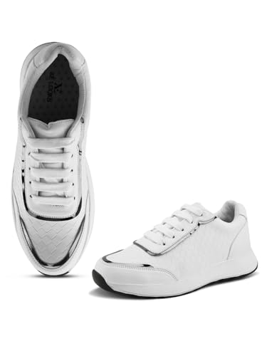 XE Looks Women’s Comfortable Lace up Sneakers, Lightweight, Durable & Trendy Running Sports Shoes | Walking, Gym & All Day Casual Wear