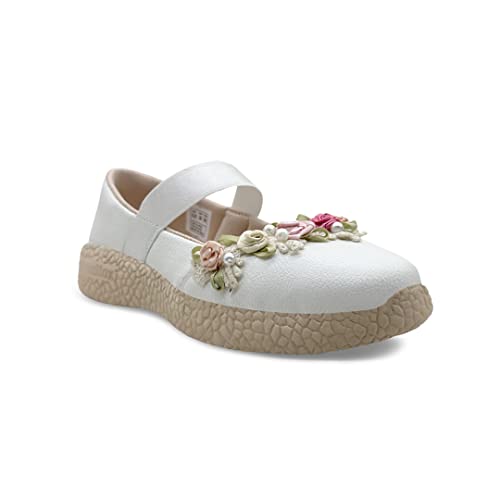 KazarMax Kids Girls Floral Ballet Flat Ballerina