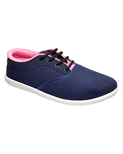Creattoes Women’s Pattern Design Lace Up Sneakers for Girls
