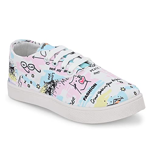 layasa Comfotable Lightweight Casual Sneaker for Women/Girls (Pink, Numeric_3)