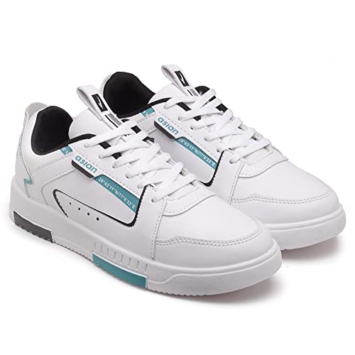 ASIAN TARZAN-01 Men’s Casual White Sneaker Shoes with Synthetic Upper | Lightweight Lace-Up Shoes for Men’s & Boy’s…