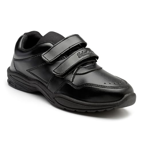 SCHOOL BIRDS Unisex School Uniform Black Gola Shoes Oxford Shoe for Boys and Girls