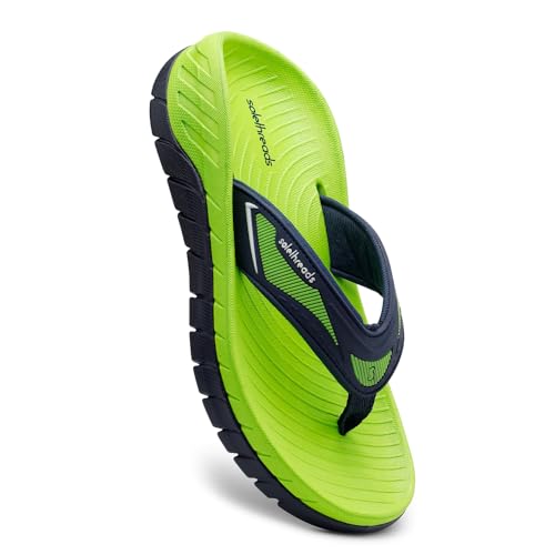 SOLETHREADS GORGE | Flipflops for Men | Stylish| Cushion | Lightweight | Casual | Trendy | Anti-Skid | Waterproof | Comfort | Durable | Outdoor | Indoor | Slippers |Everyday Flip Flop