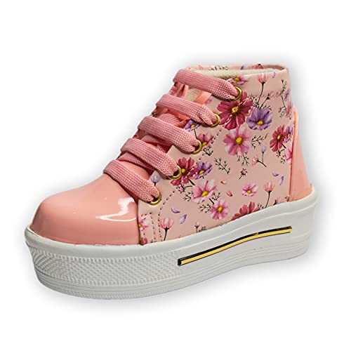 Onbeat Trendy High Ankle Casual Flower Sneakers