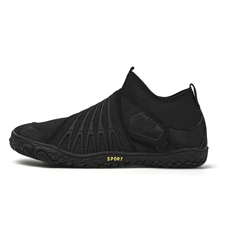ANDUNE Men’s Barefoot & Minimalist Cross Training Shoes – Natural Wrap Carbon Black
